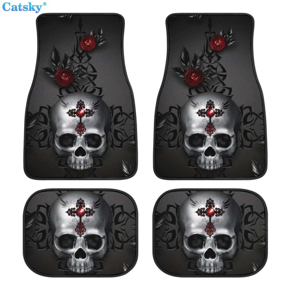 Skull Pattern Horror Car Floor Mats 4pcs Custom Design Carpet Anti-Slip Protection Interior Car SUV Truck Floor Mats Door Mats
Skull Pattern Horror Car Floor Mats 4pcs Custom Design Carpet Anti-Slip Protection Interior Car SUV Truck Floor Mats Door Mats