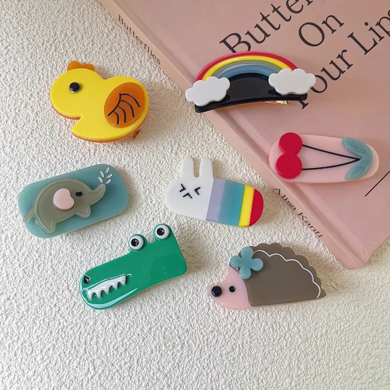 Cartoon Animals Small Hair Clip Japanese Cute Rabbit Duck Broken Hair Bangs Side Clip Girls Hair Accessories For Women Hairpins
Cartoon Animals Small Hair Clip Japanese Cute Rabbit Duck Broken Hair Bangs Side Clip Girls Hair Accessories For Women Hairpins