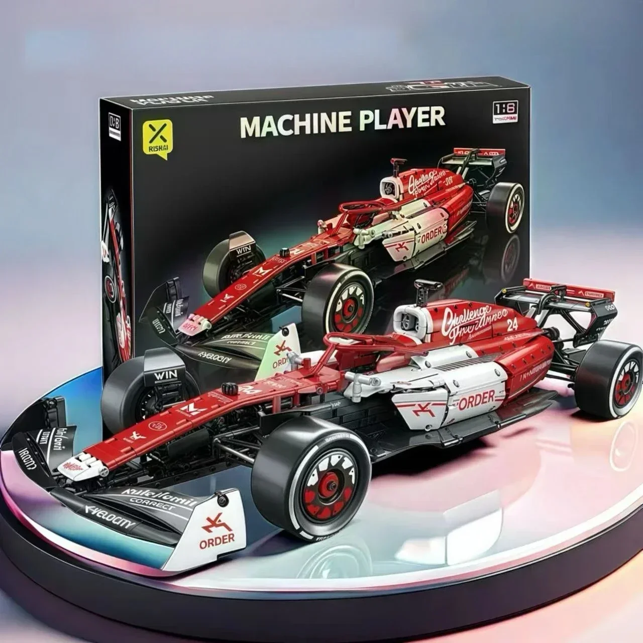 1:8 F1 Race Cars 1770PCS Building Sets MOC Building Blocks Car Cool Collectible Model Car Kits Toy Christmas Festive Gift Giving
1:8 F1 Race Cars 1770PCS Building Sets MOC Building Blocks Car Cool Collectible Model Car Kits Toy Christmas Festive Gift Giving