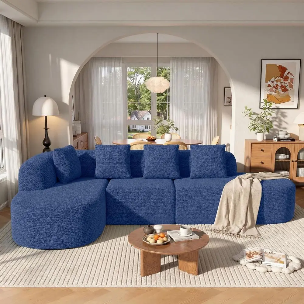 Southern-Style L-Shaped Deep Seating Couch with Oversized Chaise, Suitable for Living Room or Bedroom, Ready to Use, Navy Blue
Southern-Style L-Shaped Deep Seating Couch with Oversized Chaise, Suitable for Living Room or Bedroom, Ready to Use, Navy Blue