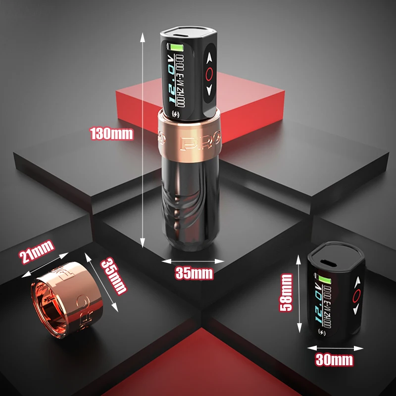 Professional Wireless Rotary PRO Tattoo Machine Permanent Makeup Machine Adjustable Stroke Brushless Motor For Tattoo Artists
Professional Wireless Rotary PRO Tattoo Machine Permanent Makeup Machine Adjustable Stroke Brushless Motor For Tattoo Artists