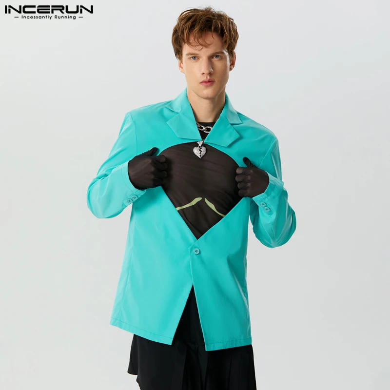 INCERUN Tops 2023 American Style New Men's Love Hollow Design One Button Blazer Casual Solid All-match Simple Suit Jackets S-5XL
INCERUN Tops 2023 American Style New Men's Love Hollow Design One Button Blazer Casual Solid All-match Simple Suit Jackets S-5XL