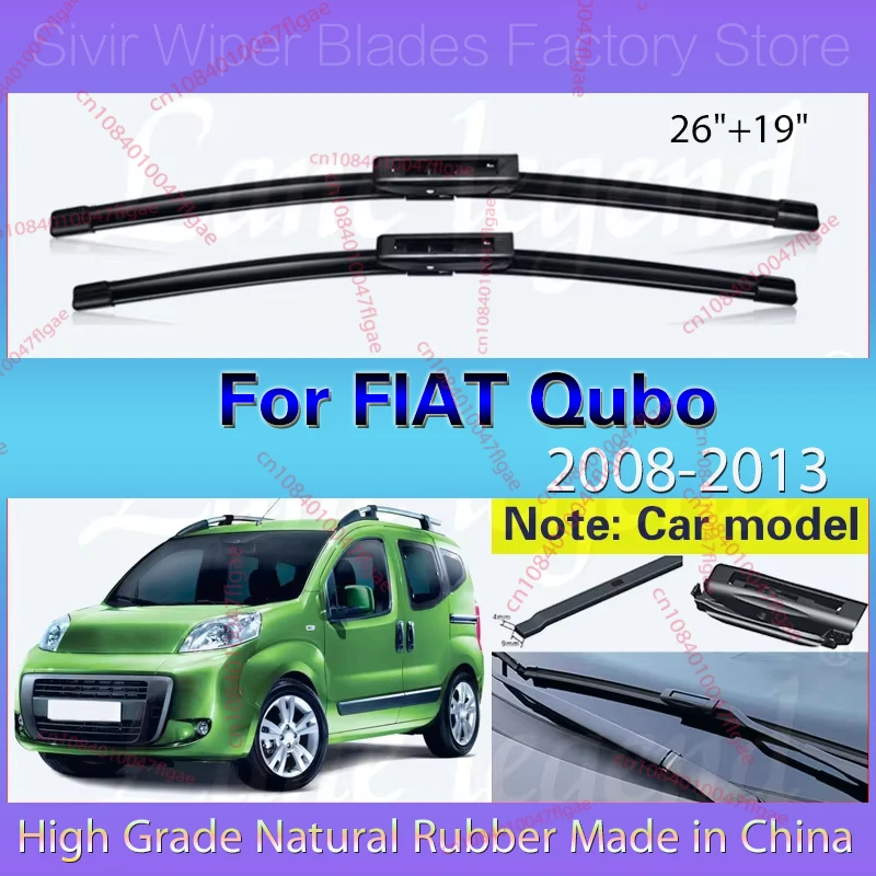 For FIAT Qubo 2008 2009 2010 2011 2012 2013 Car Wiper Blade Windscreen Windshield Rubber Front Window 26"19" LHD Auto Accessorie
For FIAT Qubo 2008 2009 2010 2011 2012 2013 Car Wiper Blade Windscreen Windshield Rubber Front Window 26"19" LHD Auto Accessorie