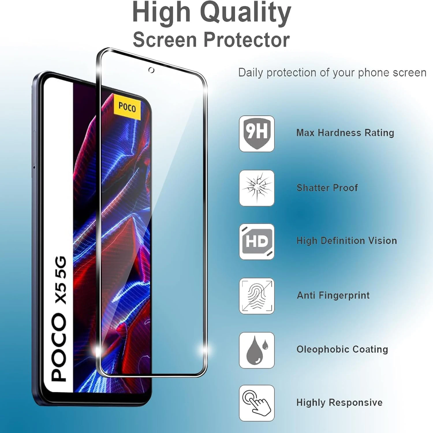 1/2/3/4 шт. Защитная пленка из закаленного стекла для Xiaomi Poco X5 5G
1/2/3/4 шт. Защитная пленка из закаленного стекла для Xiaomi Poco X5 5G