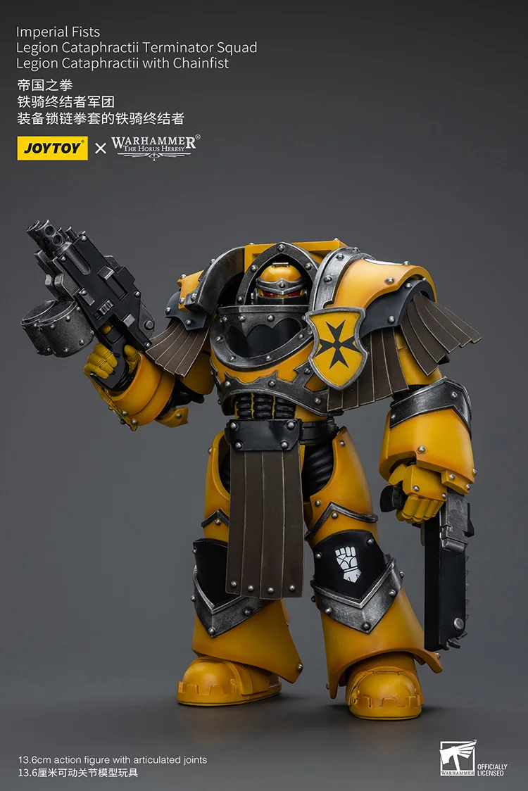 JOYTOY Warhammer "The Horus Heresy" Imperial Fists Legion Cataphractii Terminator Squad Legion Cataphractii With Chainfist Doll
JOYTOY Warhammer "The Horus Heresy" Imperial Fists Legion Cataphractii Terminator Squad Legion Cataphractii With Chainfist Doll