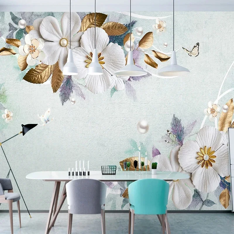 Custom Photo Wallpaper European Style Jewelry Flower Light Luxury Mural Living Room TV Sofa Background Wall Papel De Parede
Custom Photo Wallpaper European Style Jewelry Flower Light Luxury Mural Living Room TV Sofa Background Wall Papel De Parede