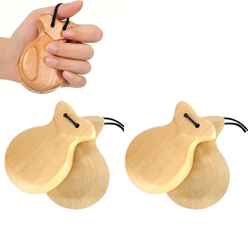 2 Pack Spanish Castanets Flamenco Traditional Wood Hand Percussion Castanets for Adults Music Instrument Spain Souvenier Gift
2 Pack Spanish Castanets Flamenco Traditional Wood Hand Percussion Castanets for Adults Music Instrument Spain Souvenier Gift