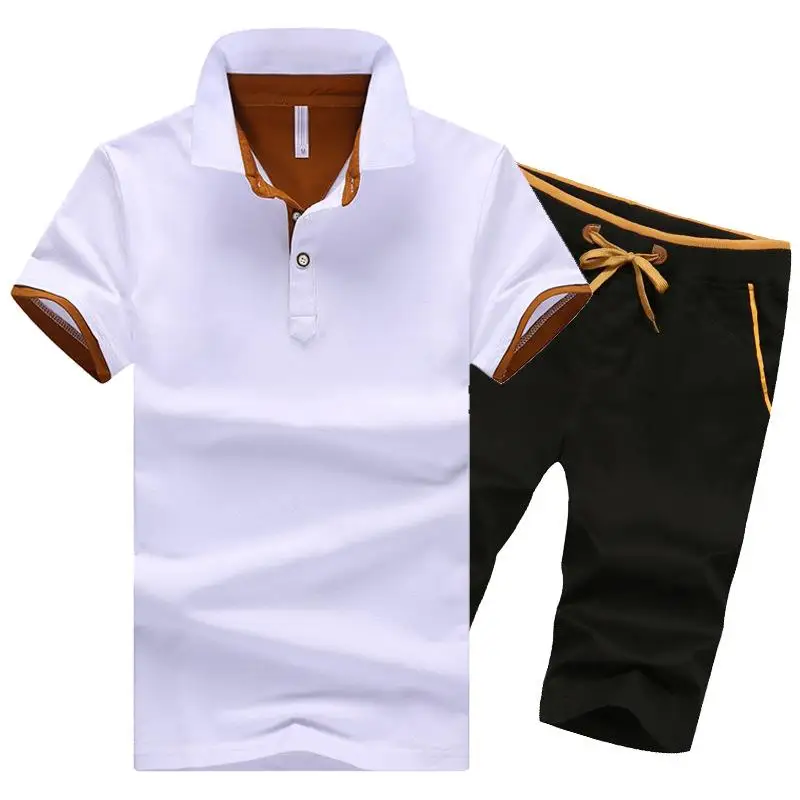 Summer Pure Cotton Short Sleeve T-Shirt Shirt Short Pants 5-Point Set Sports Casual Korean Style Men's Clothing
Summer Pure Cotton Short Sleeve T-Shirt Shirt Short Pants 5-Point Set Sports Casual Korean Style Men's Clothing