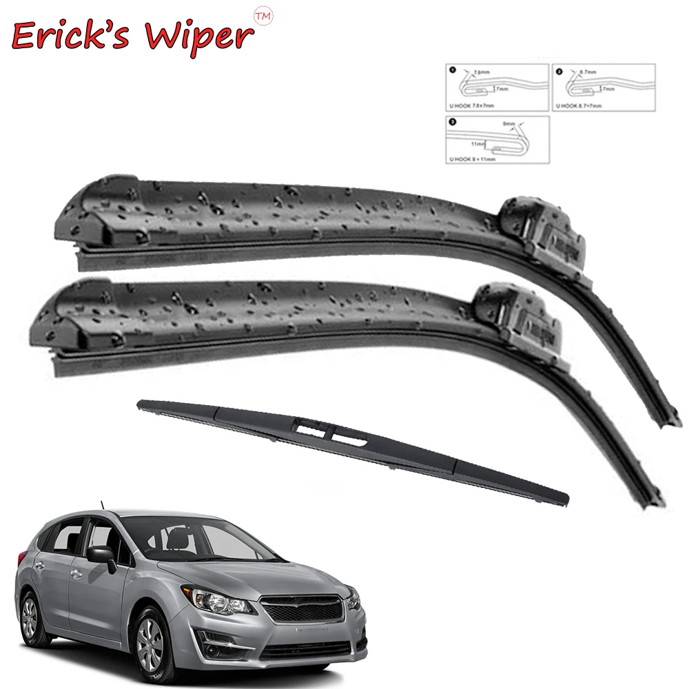 Erick's Wiper Front & Rear Wiper Blades Set Kit For Subaru Impreza GJ GP VA 2014 - 2016 Windscreen Windshield Window 26"+16"+14"
Erick's Wiper Front & Rear Wiper Blades Set Kit For Subaru Impreza GJ GP VA 2014 - 2016 Windscreen Windshield Window 26"+16"+14"