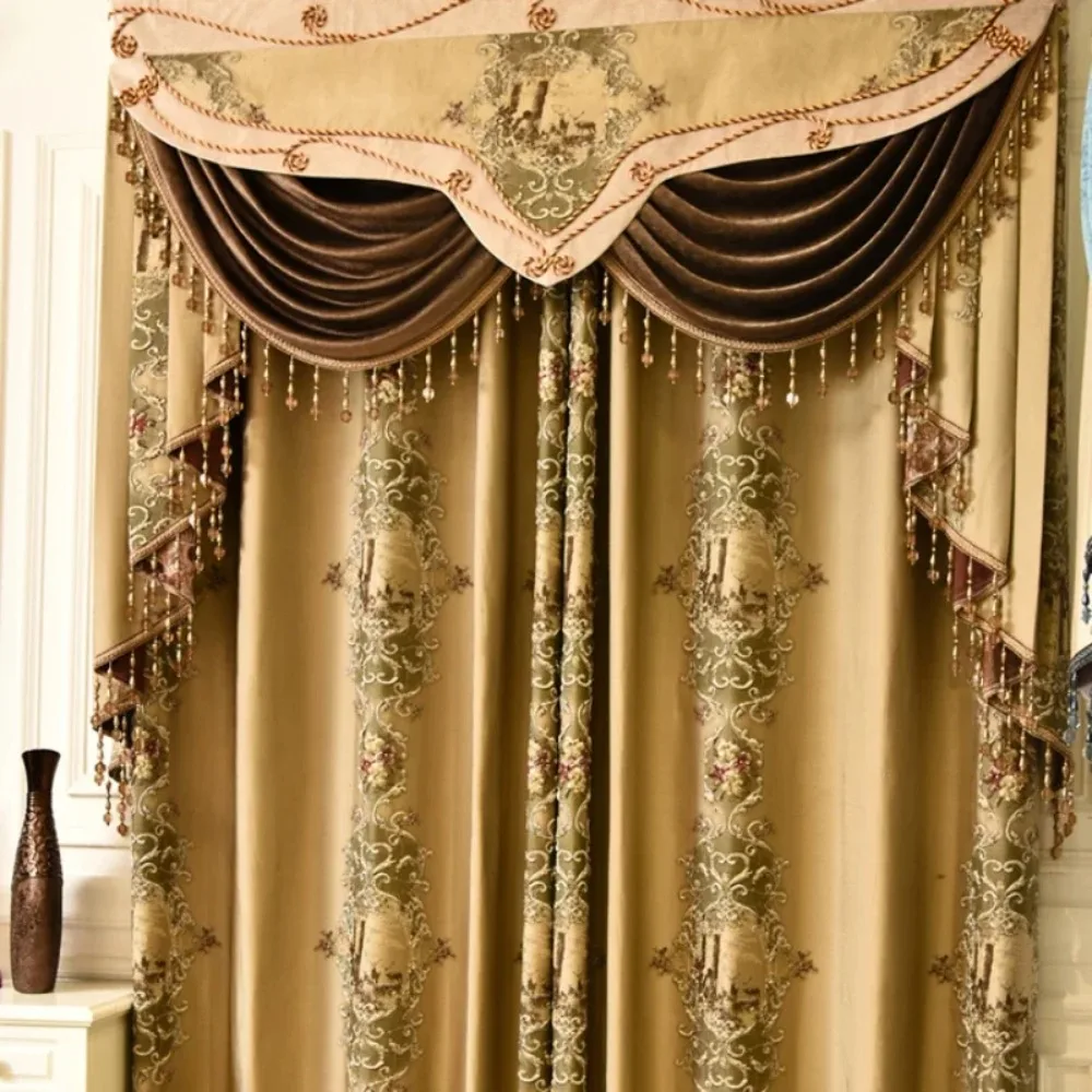 Premium Custom European Luxury Brown Embroidered Blackout Curtains for Living Room Bedroom Dining Tulle Valance Customization
Premium Custom European Luxury Brown Embroidered Blackout Curtains for Living Room Bedroom Dining Tulle Valance Customization