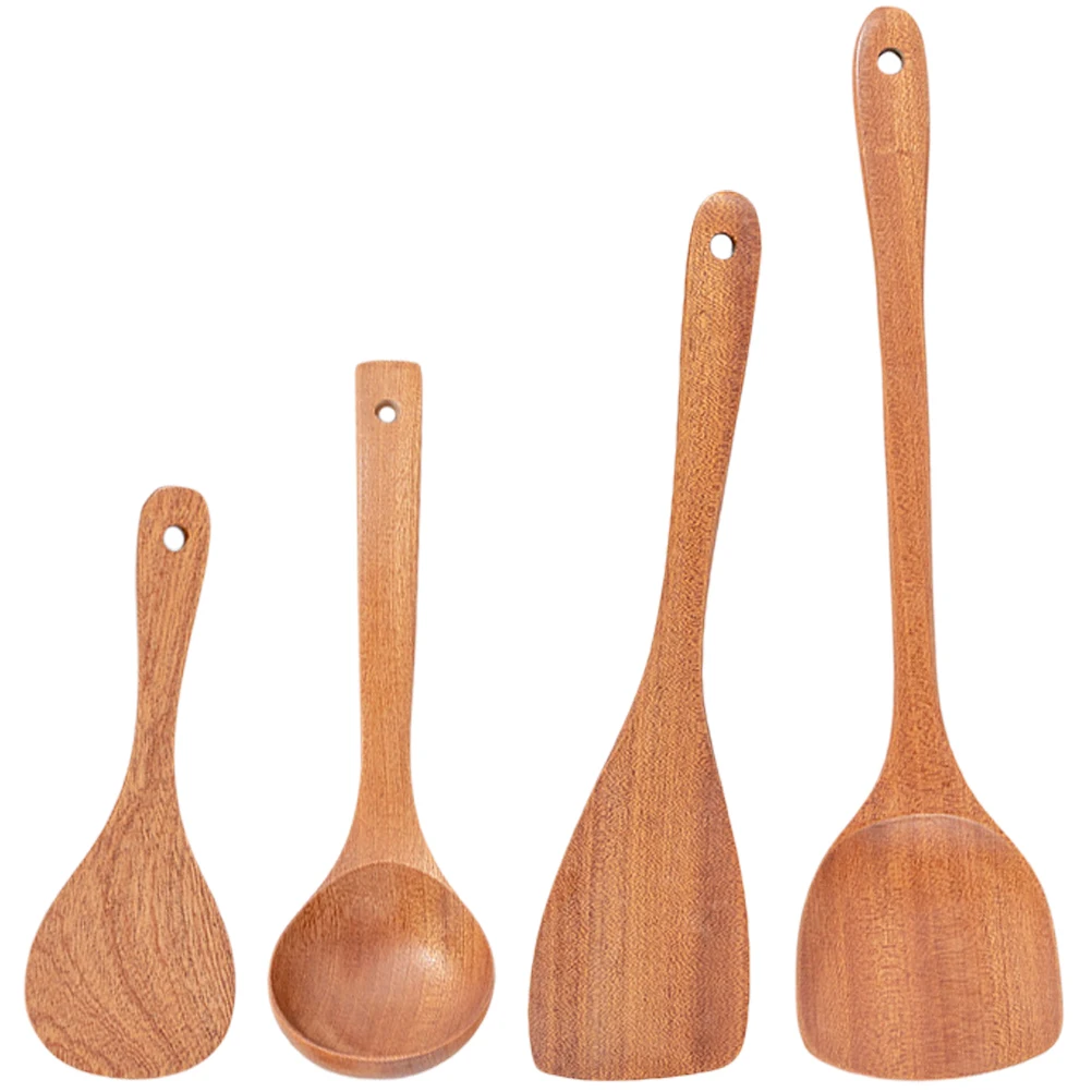 Wood Spatula Kit Kitchen Utensils Set Heat Insulation Anti Scald Wall Hanging Space Saving Cooking Spoon
Wood Spatula Kit Kitchen Utensils Set Heat Insulation Anti Scald Wall Hanging Space Saving Cooking Spoon