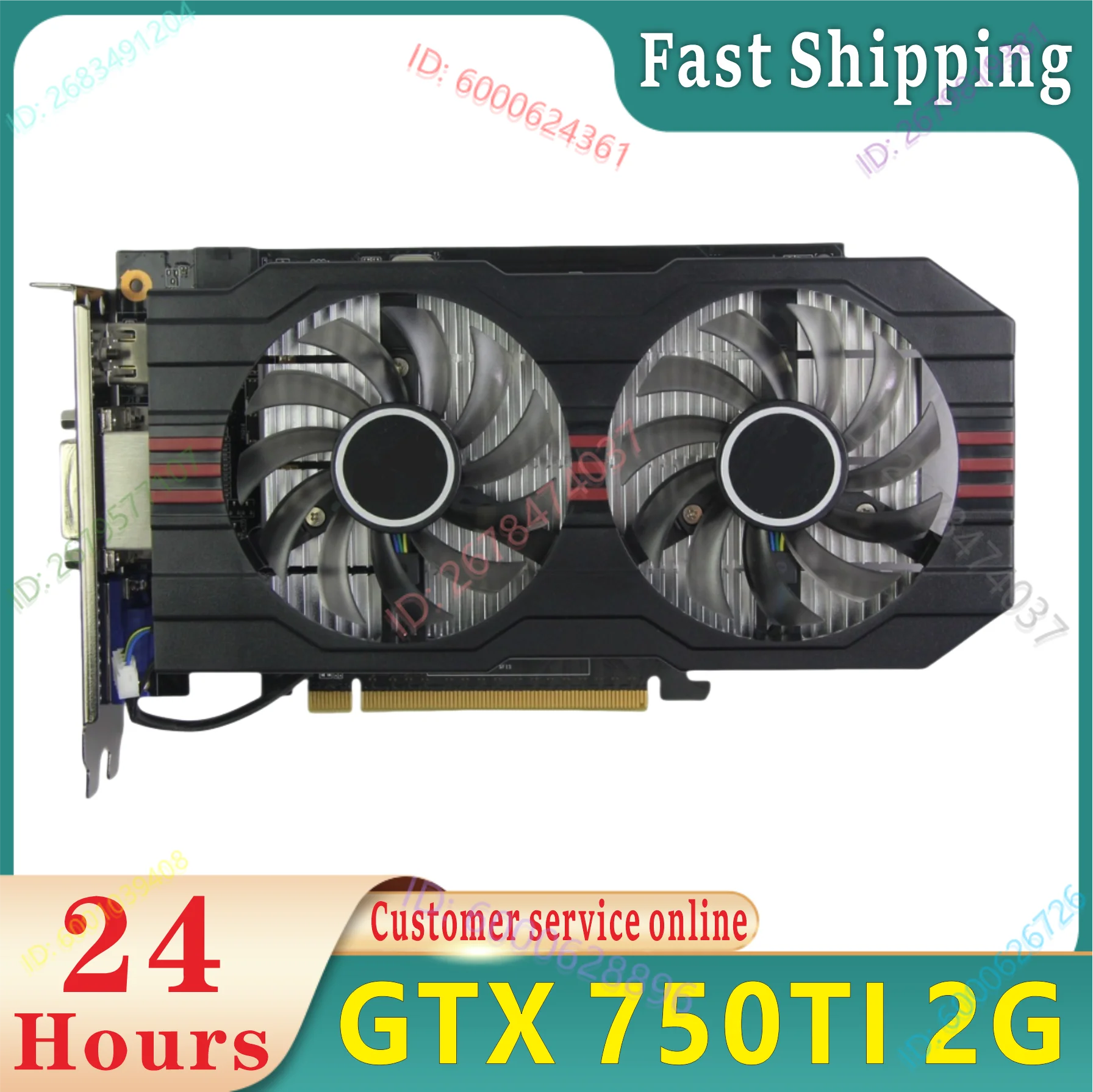 GTX 750TI 2G GDDR5 128bit Gaming Video Graphics Card,good condition,100% tested good!
GTX 750TI 2G GDDR5 128bit Gaming Video Graphics Card,good condition,100% tested good!