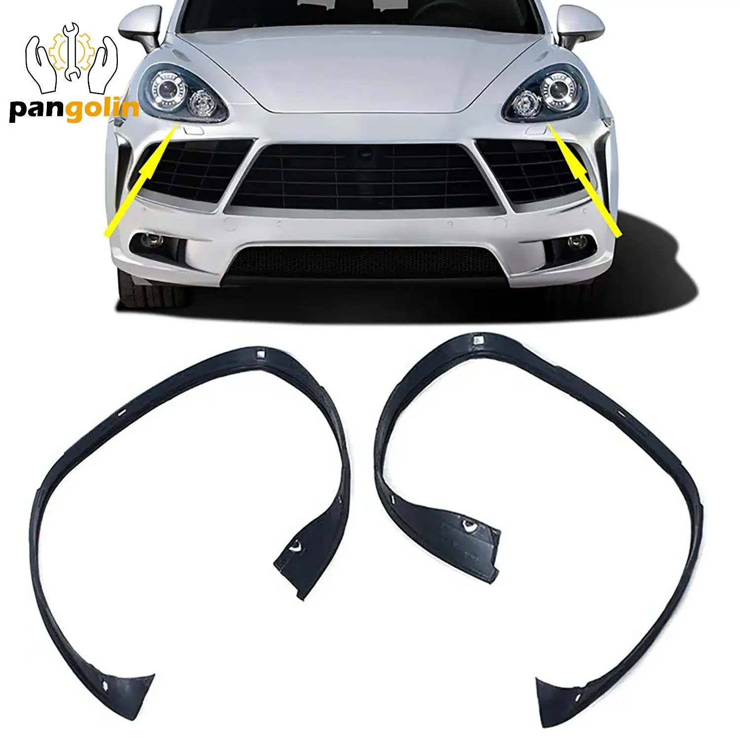 2pcs Rubber Sealing Trim Headlamp Decorative Strip Black Clip-On Front Left Right For 2011-2014 Porsche Cayenne Car Accessories
2pcs Rubber Sealing Trim Headlamp Decorative Strip Black Clip-On Front Left Right For 2011-2014 Porsche Cayenne Car Accessories