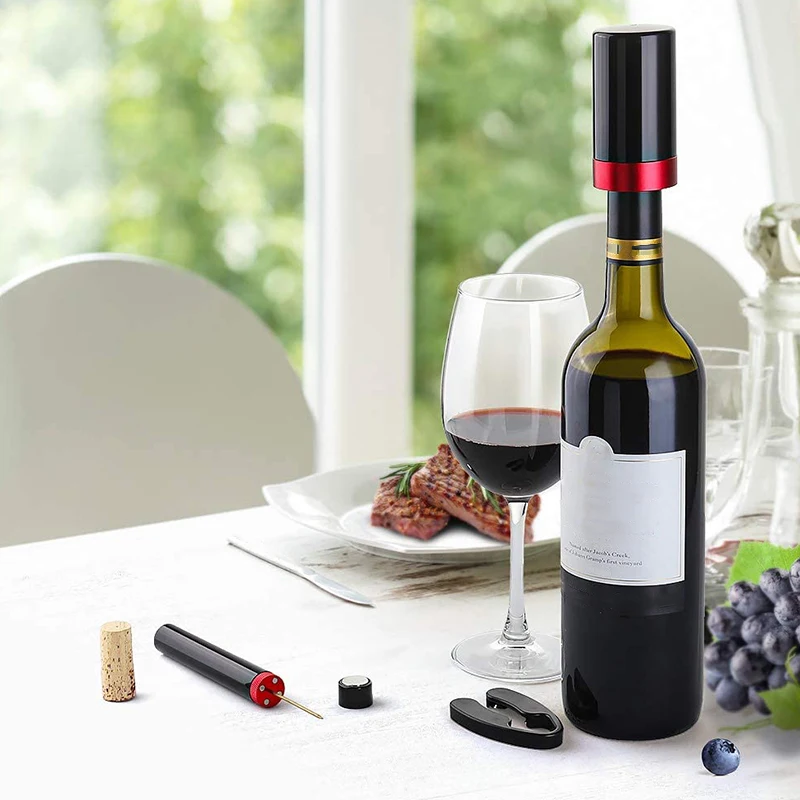 Wine Stopper Vacuum,Electric Wine Bottle Stoppers,Reusable Wine Corks, Wine Preserver, Decorative Wine Saver Vacuum Plug E
Wine Stopper Vacuum,Electric Wine Bottle Stoppers,Reusable Wine Corks, Wine Preserver, Decorative Wine Saver Vacuum Plug E