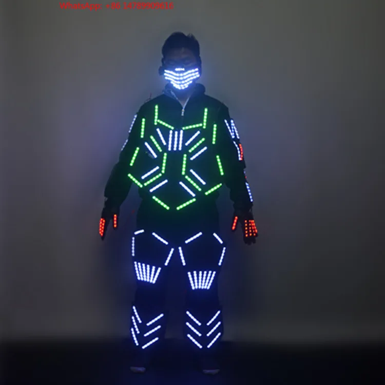 LED Luminous Robot CostumeRave Party Led Costume Stage Glow Peorce Clothing Led Luminous Robot Suit For Bar Nightclub Creative
LED Luminous Robot CostumeRave Party Led Costume Stage Glow Peorce Clothing Led Luminous Robot Suit For Bar Nightclub Creative