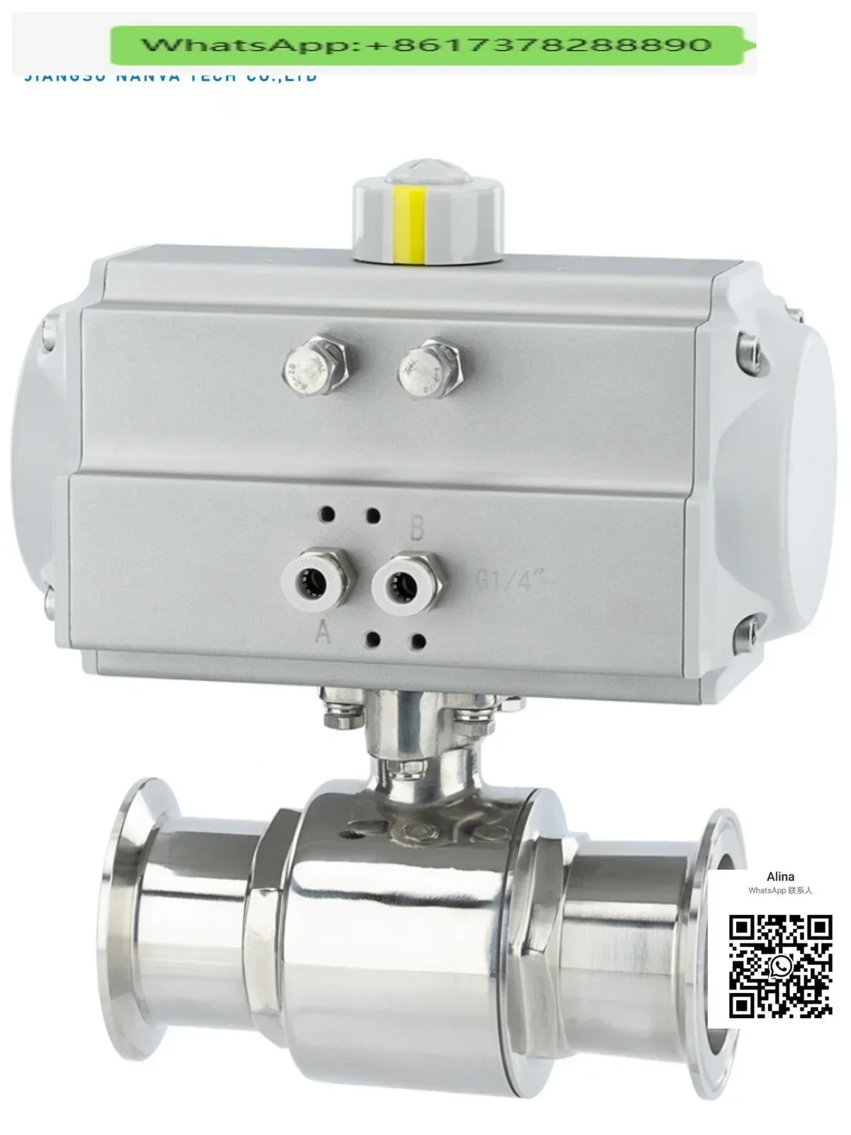 Q681F 16P AT Pneumatic Food Hygiene Quick Release Clamp Two Way Stainless Steel 304316 Ball Valve
Q681F 16P AT Pneumatic Food Hygiene Quick Release Clamp Two Way Stainless Steel 304316 Ball Valve