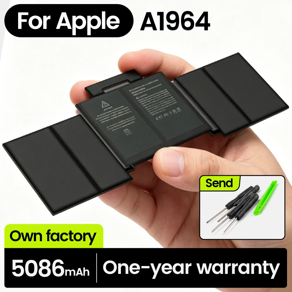 BGBT A1964 Laptop Battery for Apple MacBook Pro 13 Inch A1989 2018 2019 EMC 3214 3348 3358 020-02497 Notebook Batteries Akku
BGBT A1964 Laptop Battery for Apple MacBook Pro 13 Inch A1989 2018 2019 EMC 3214 3348 3358 020-02497 Notebook Batteries Akku