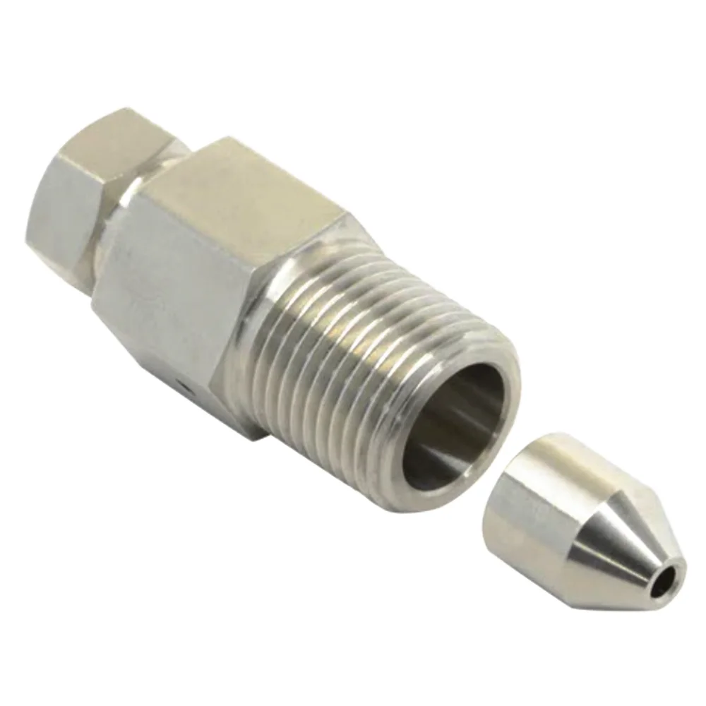 Waterjet Cutting Machine Parts High Pressure Adapter 1/4"F X 3/8"M 1/4-In. Female To 3/8-In. Male For Intensifer Pump 200785
Waterjet Cutting Machine Parts High Pressure Adapter 1/4"F X 3/8"M 1/4-In. Female To 3/8-In. Male For Intensifer Pump 200785