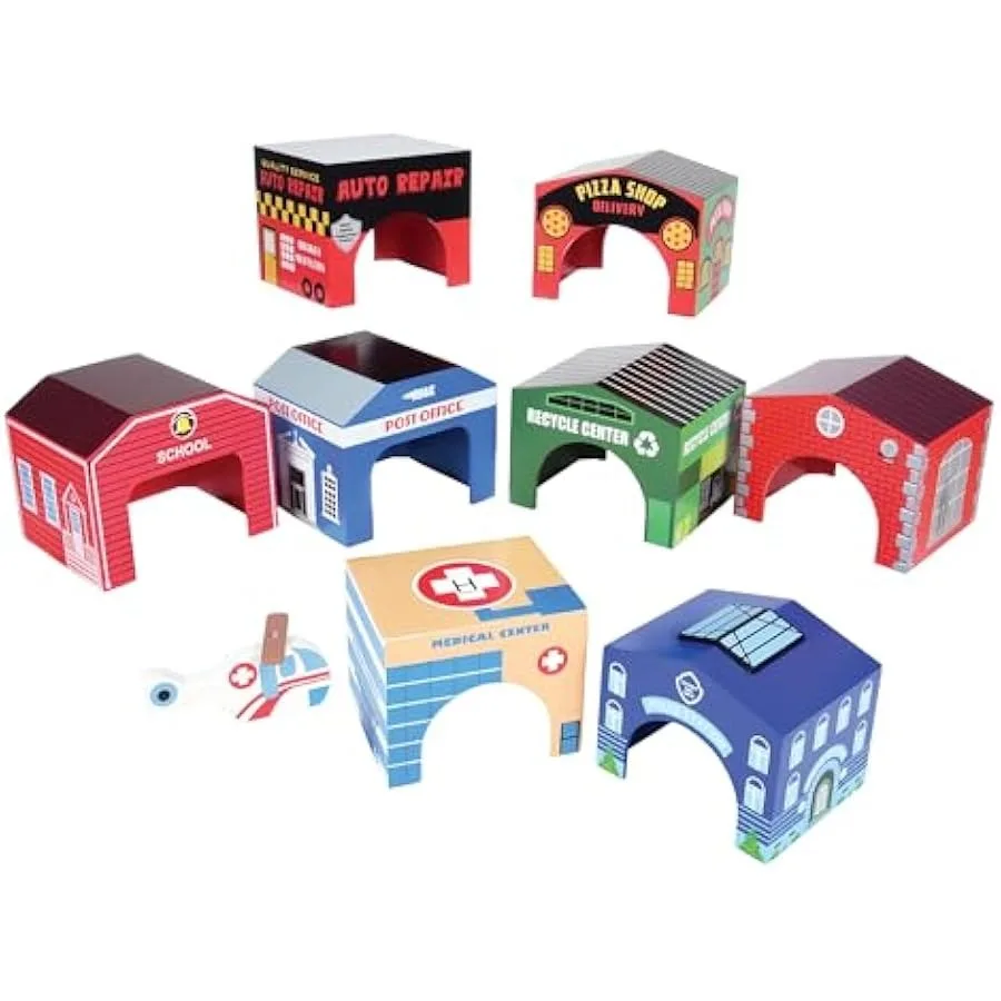Constructive Playthings Wooden Blocks Community Buildings And Helicopter Durable Hardwood Ages 3 Years And Older Toddler Toys I
Constructive Playthings Wooden Blocks Community Buildings And Helicopter Durable Hardwood Ages 3 Years And Older Toddler Toys I