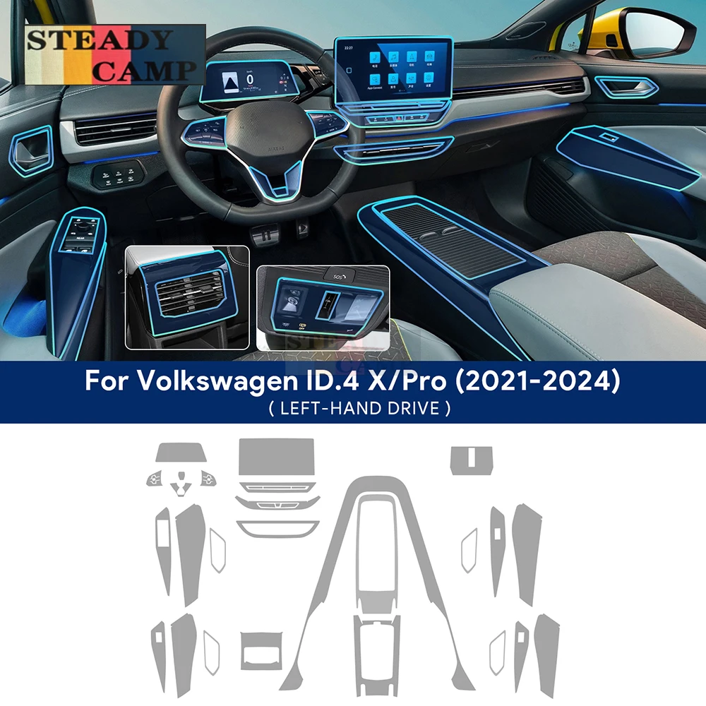 For Volkswagen VW ID.4 X Pro 2021-2024 Center Console Gear Panel Navigation Screen TPU Interior Protective Film Anti-Scratch
For Volkswagen VW ID.4 X Pro 2021-2024 Center Console Gear Panel Navigation Screen TPU Interior Protective Film Anti-Scratch