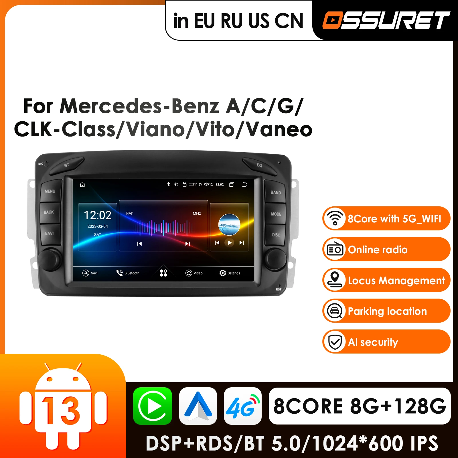 Carplay Android Auto Car Intelligent Systems for Mercedes Benz CLK W209 W203 W463 W168 Car Multimedia Player GPS 2 Din Autoradio
Carplay Android Auto Car Intelligent Systems for Mercedes Benz CLK W209 W203 W463 W168 Car Multimedia Player GPS 2 Din Autoradio