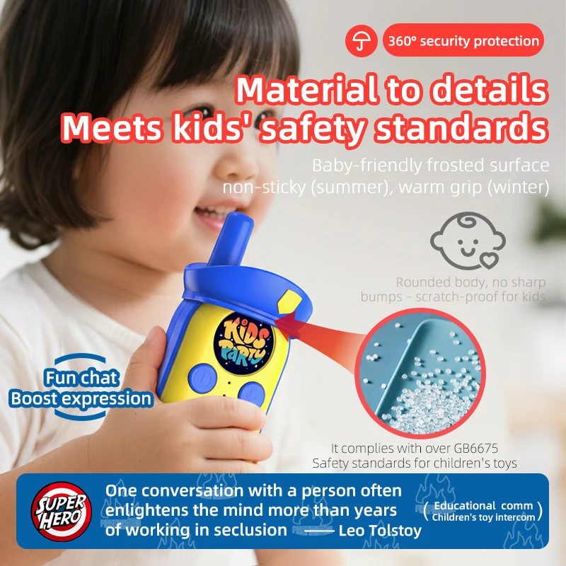 Детская рация, портативное радио для игр на открытом воздухе и кемпинга, портативное устройство связи рации KSUT UT110
Детская рация, портативное радио для игр на открытом воздухе и кемпинга, портативное устройство связи рации KSUT UT110