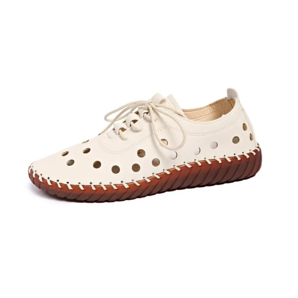 New Designer Women Flats Breathable Sew Oxford Sneakers Woman Casual Lace-Up Leather Hollow Moccasins Black Zapatos Para Mujeres
New Designer Women Flats Breathable Sew Oxford Sneakers Woman Casual Lace-Up Leather Hollow Moccasins Black Zapatos Para Mujeres
