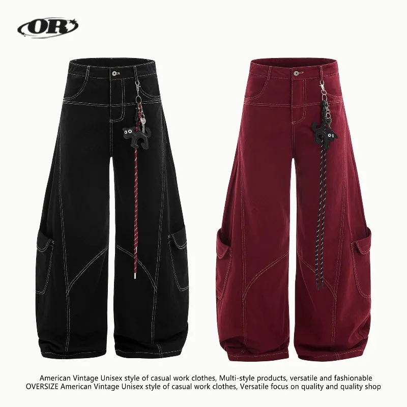 OR FL American Style Deconstruction Design Sense Curved Knife 100 Cotton Women Cargo Trousers Trendy Brand Wide Leg Slacks Pants
OR FL American Style Deconstruction Design Sense Curved Knife 100 Cotton Women Cargo Trousers Trendy Brand Wide Leg Slacks Pants