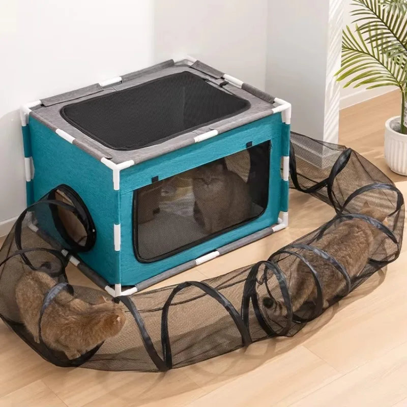 Foldable Waterproof Pet Playpen with Tunnel, Removable Indoor Kennel, Breathable Fence House for Dogs Cats
Foldable Waterproof Pet Playpen with Tunnel, Removable Indoor Kennel, Breathable Fence House for Dogs Cats