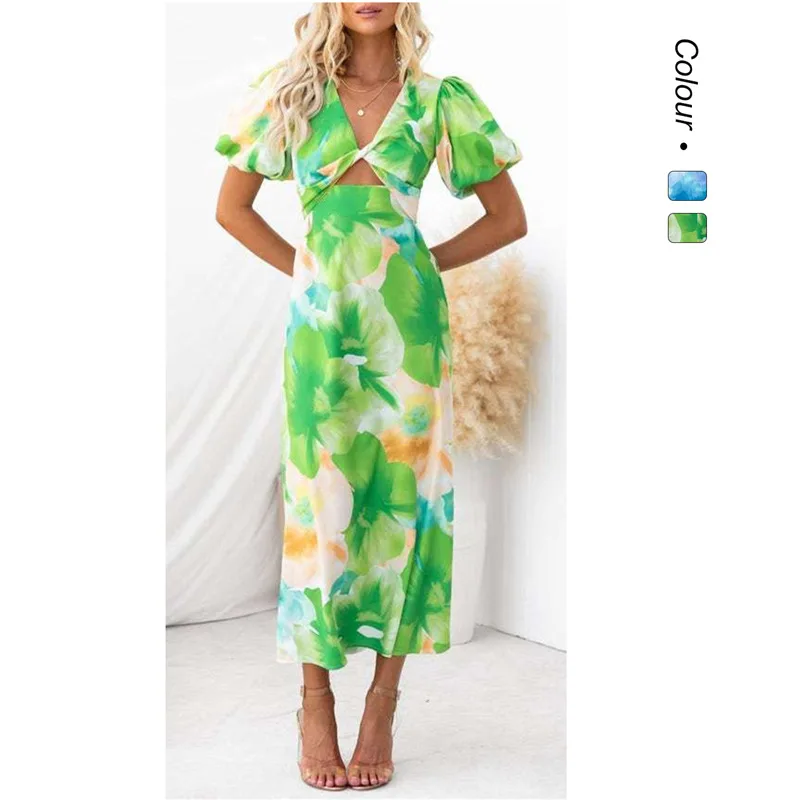 2026 New Puff Sleeve Long Dress Sexy Print V-neck Hollow Out Women's Fashion 23025-1 Dresses For Women Outfits Maxi Party Sexy
2026 New Puff Sleeve Long Dress Sexy Print V-neck Hollow Out Women's Fashion 23025-1 Dresses For Women Outfits Maxi Party Sexy