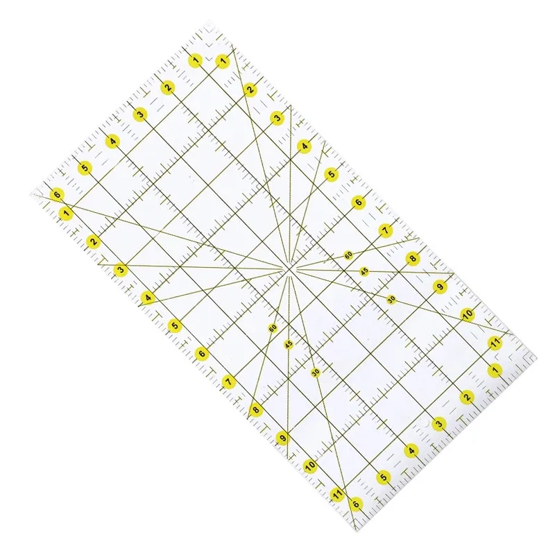 MIUSIE 6.49*12 inch Acrylic Patchwork Ruler Plastic Sewing Ruler Drawing Ruler Cutting Quilting Making Craft Tool Measuring Tool
MIUSIE 6.49*12 inch Acrylic Patchwork Ruler Plastic Sewing Ruler Drawing Ruler Cutting Quilting Making Craft Tool Measuring Tool