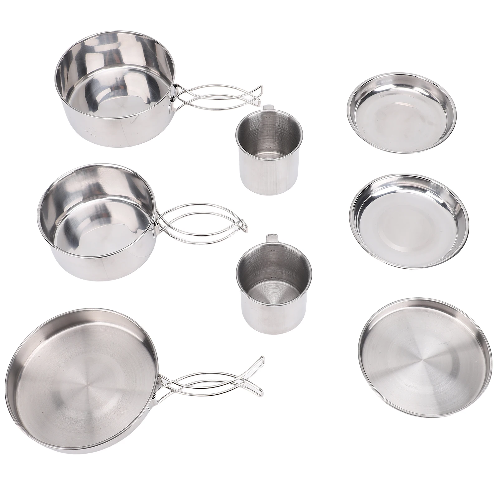 Camping Cookware Set 4-5 Person Stainless Steel Portable Cooking Utensils Set for Outdoor Camping Picnic
Camping Cookware Set 4-5 Person Stainless Steel Portable Cooking Utensils Set for Outdoor Camping Picnic