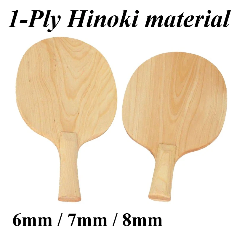 Hinoki Table Tennis Blade 1 Ply 6mm/7mm/8mm Premium Hinoki Wood Offensive Ping Pong Paddle for Beginners DIY Table Tennis Racket
Hinoki Table Tennis Blade 1 Ply 6mm/7mm/8mm Premium Hinoki Wood Offensive Ping Pong Paddle for Beginners DIY Table Tennis Racket