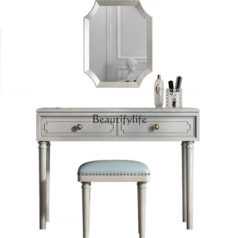 Modern light luxury ins solid wood dresser bedroom creative designer American dressing table
Modern light luxury ins solid wood dresser bedroom creative designer American dressing table