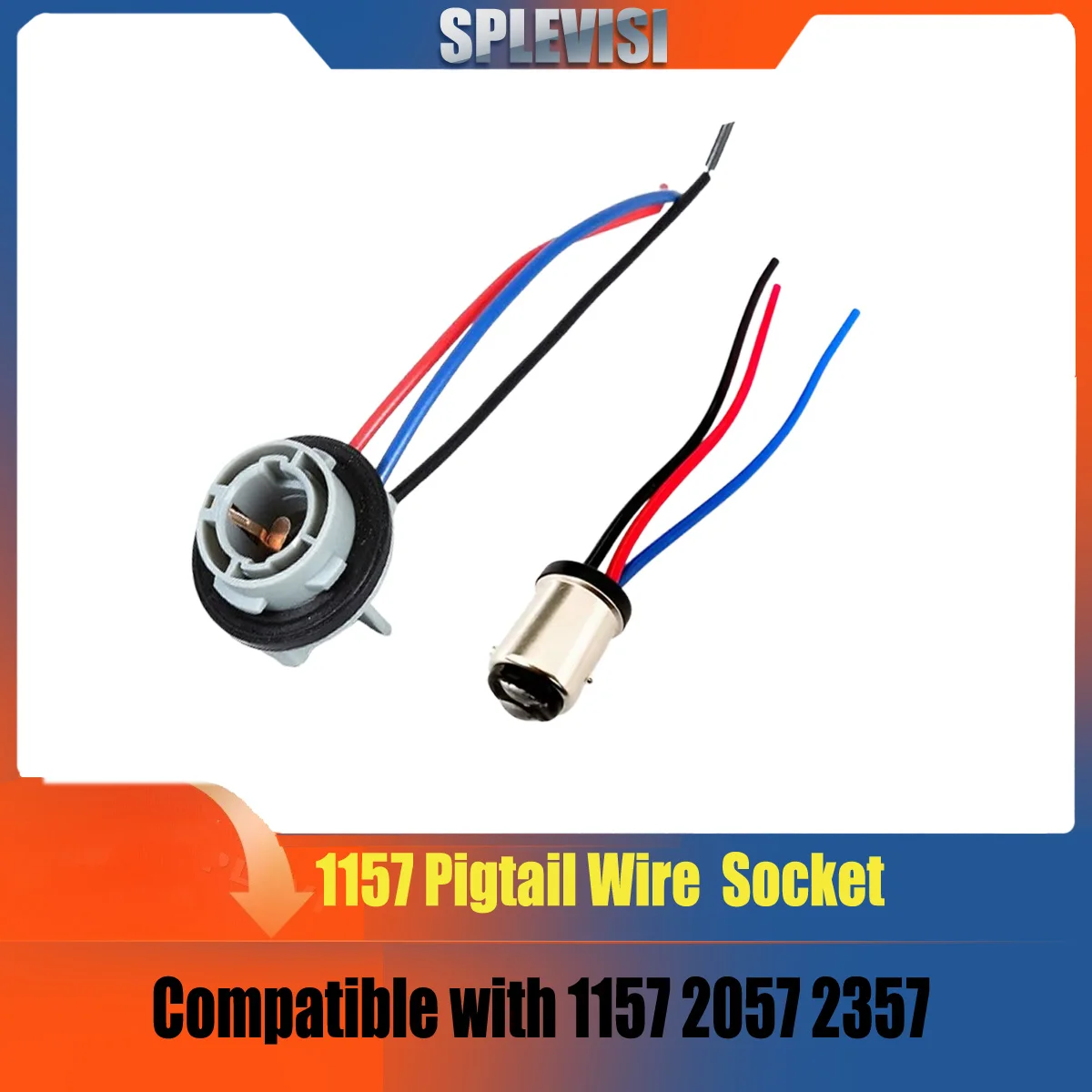 1157 BAY15D Extended Wire P21/5W Socket 1157 2057 2357 Tail Stop Brake Light Female/Male Connector Socket Wiring Harness
1157 BAY15D Extended Wire P21/5W Socket 1157 2057 2357 Tail Stop Brake Light Female/Male Connector Socket Wiring Harness