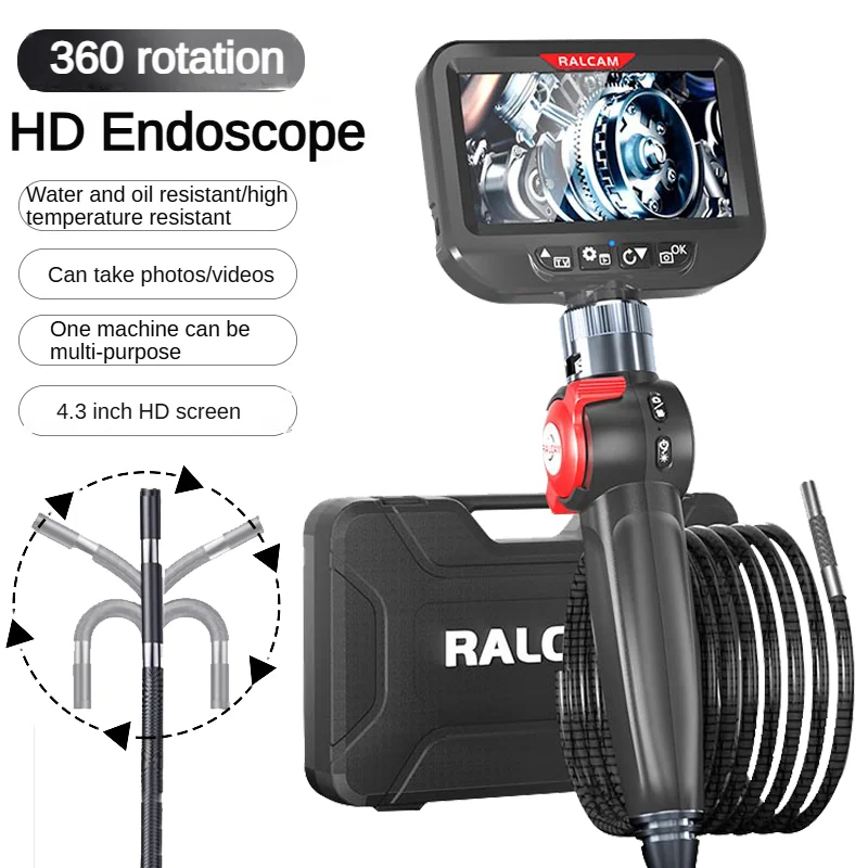 H406B Ip67 Waterproof Car Endoscope 4.3Inch Lcd Hd Portable Endoscope 2Ways Articulating Snake Borescope Camera
H406B Ip67 Waterproof Car Endoscope 4.3Inch Lcd Hd Portable Endoscope 2Ways Articulating Snake Borescope Camera