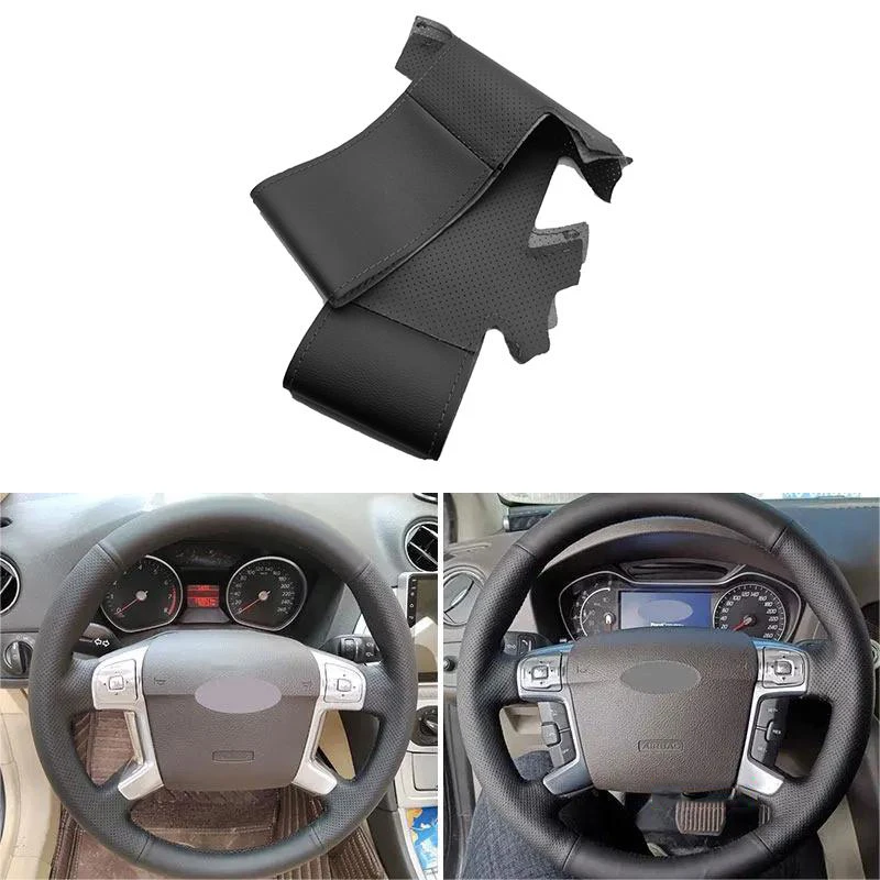 Hand Braid Black Perforated Leather Car-styling Steering Wheel Cover Inenr Trim For Ford Mondeo 2007-2014 Galaxy S-Max 2006-2014
Hand Braid Black Perforated Leather Car-styling Steering Wheel Cover Inenr Trim For Ford Mondeo 2007-2014 Galaxy S-Max 2006-2014