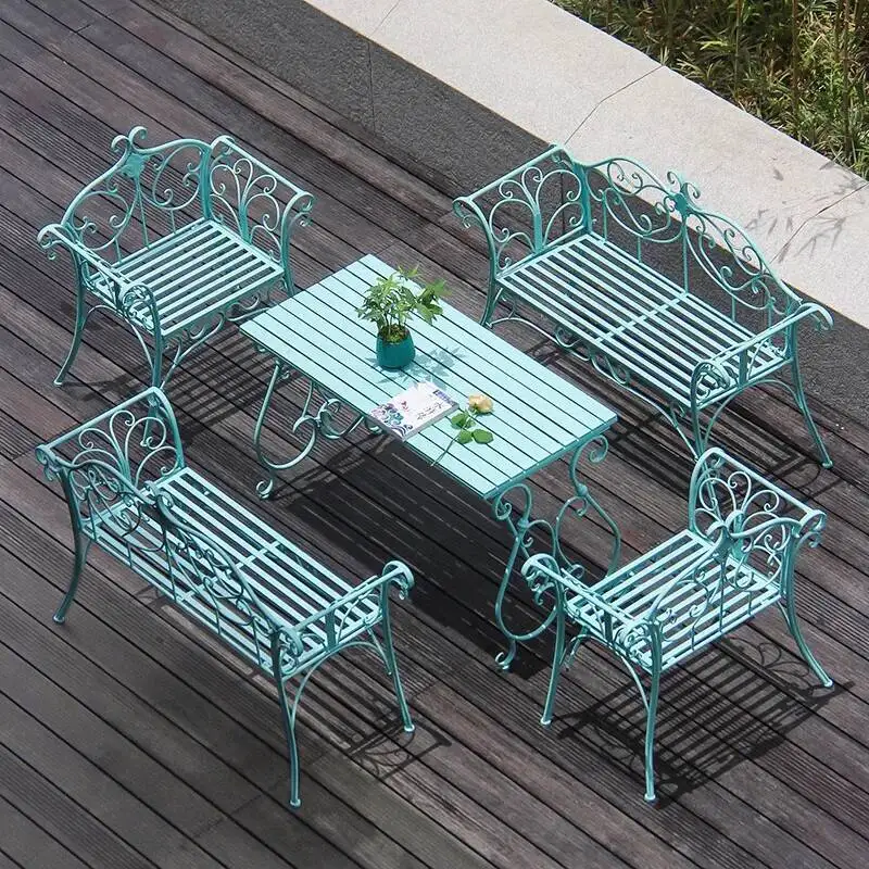 Outdoor European style iron courtyard leisure furniture garden indoor balcony coffee table sofa 3-piece table and chair
Outdoor European style iron courtyard leisure furniture garden indoor balcony coffee table sofa 3-piece table and chair