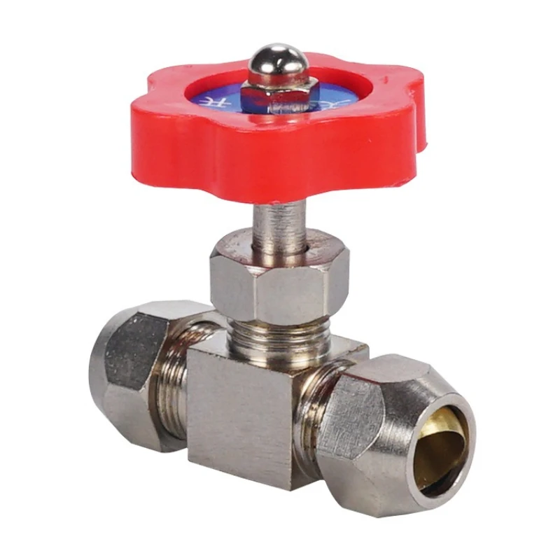 Pneumatic copper tube 6 8 10 12mm diameter 1/8 1/4 "plastic handle metal high-pressure needle globe valve nickel plated copper
Pneumatic copper tube 6 8 10 12mm diameter 1/8 1/4 "plastic handle metal high-pressure needle globe valve nickel plated copper