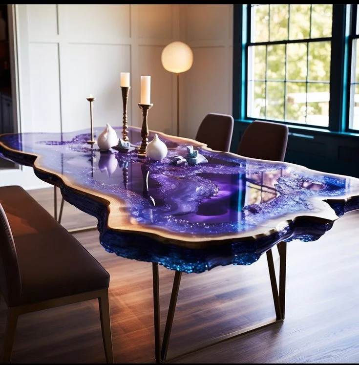 Kitchen Restaurant Transparent Luxury Factory Direct Solid Walnut Cafe Coffee River Epoxy Flat Dining Table
Kitchen Restaurant Transparent Luxury Factory Direct Solid Walnut Cafe Coffee River Epoxy Flat Dining Table