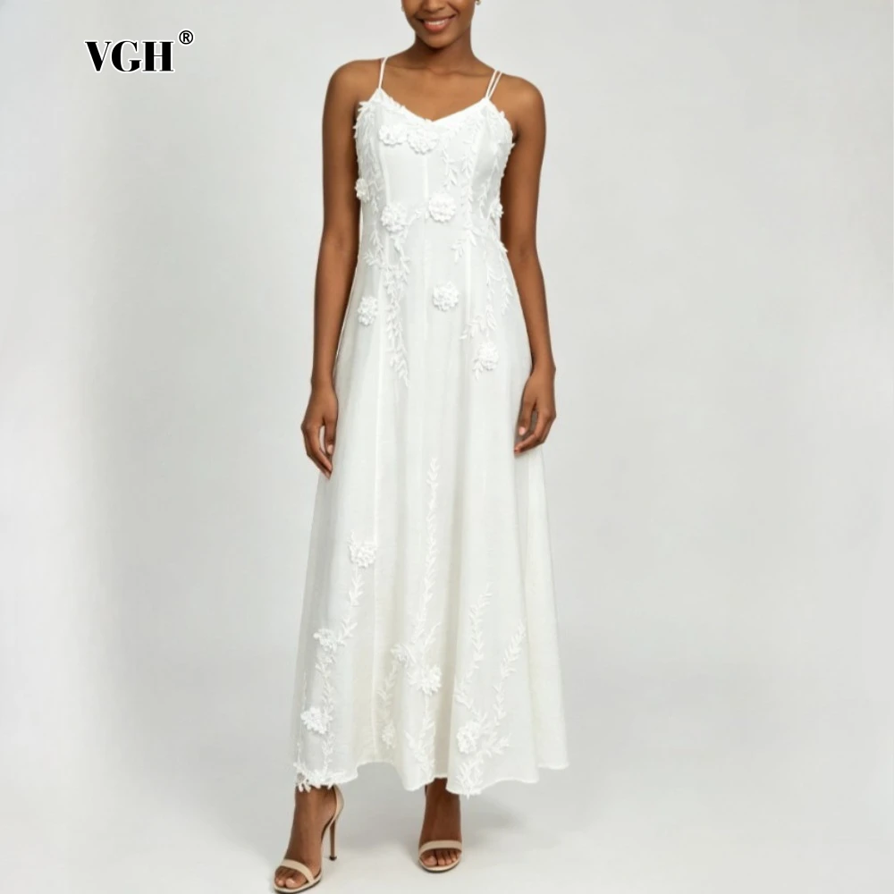 VGH Beige Loose Spliced Flowers Dresses for Women Square Collar Sleeveless Elegant Minimalist Dress Female Summer Fashion New
VGH Beige Loose Spliced Flowers Dresses for Women Square Collar Sleeveless Elegant Minimalist Dress Female Summer Fashion New