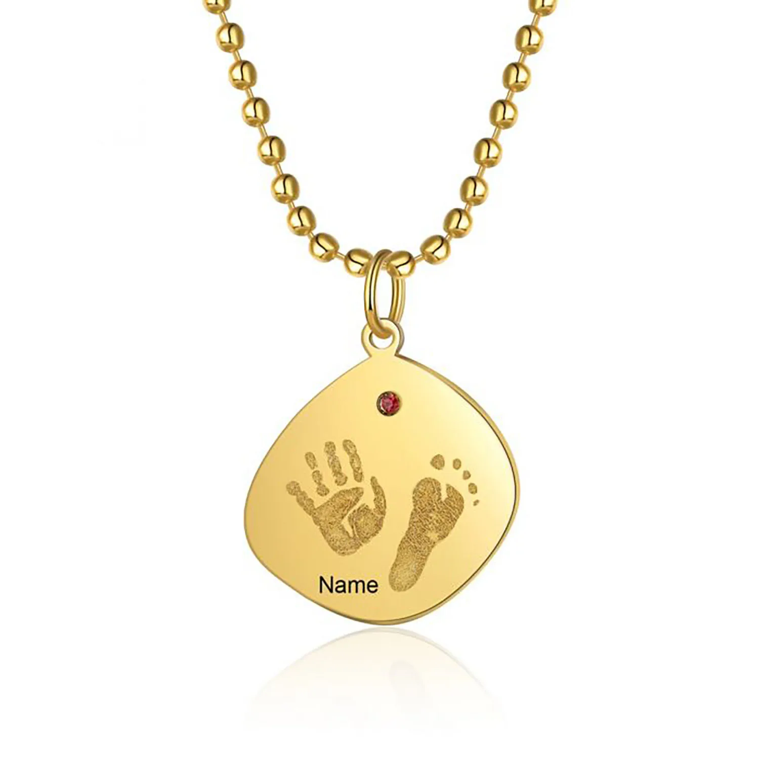 Custom Baby Birth Footprint Necklace Engraved Date Birthstone Handprint Child Name Fingerprint Pendant Jewelry Gift for Mother
Custom Baby Birth Footprint Necklace Engraved Date Birthstone Handprint Child Name Fingerprint Pendant Jewelry Gift for Mother