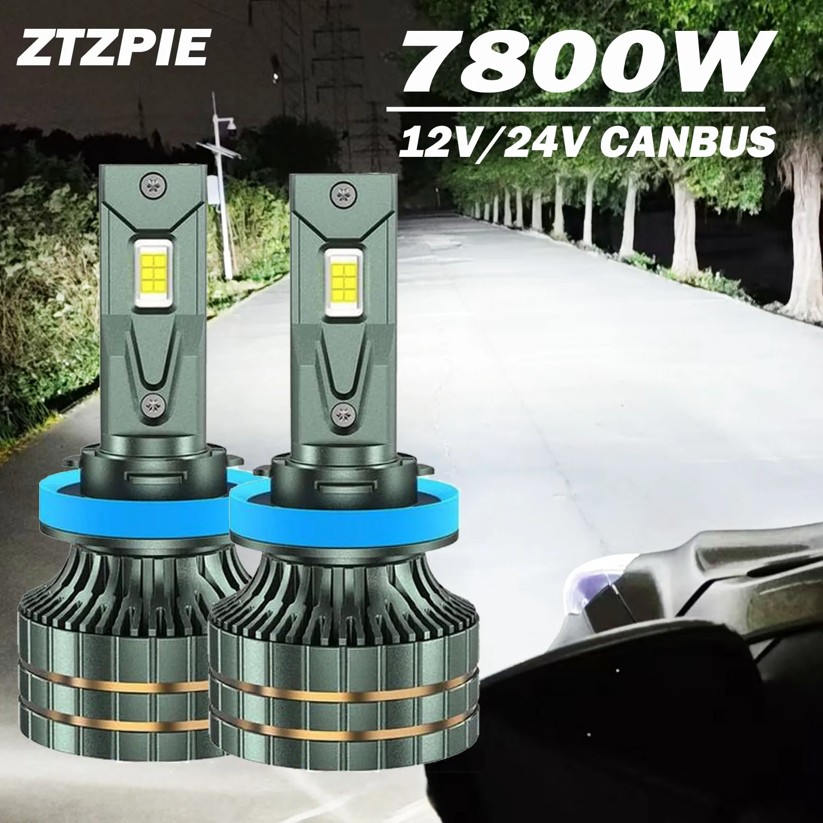 ZTZPIE k7c Canbus Car LED Headlight 6000K HB3 HB4 9005 9006 H1 H7 H4 H11 Bulbs CSP 3570 Chips Fog Lamp 15000000LM 7800W Light
ZTZPIE k7c Canbus Car LED Headlight 6000K HB3 HB4 9005 9006 H1 H7 H4 H11 Bulbs CSP 3570 Chips Fog Lamp 15000000LM 7800W Light