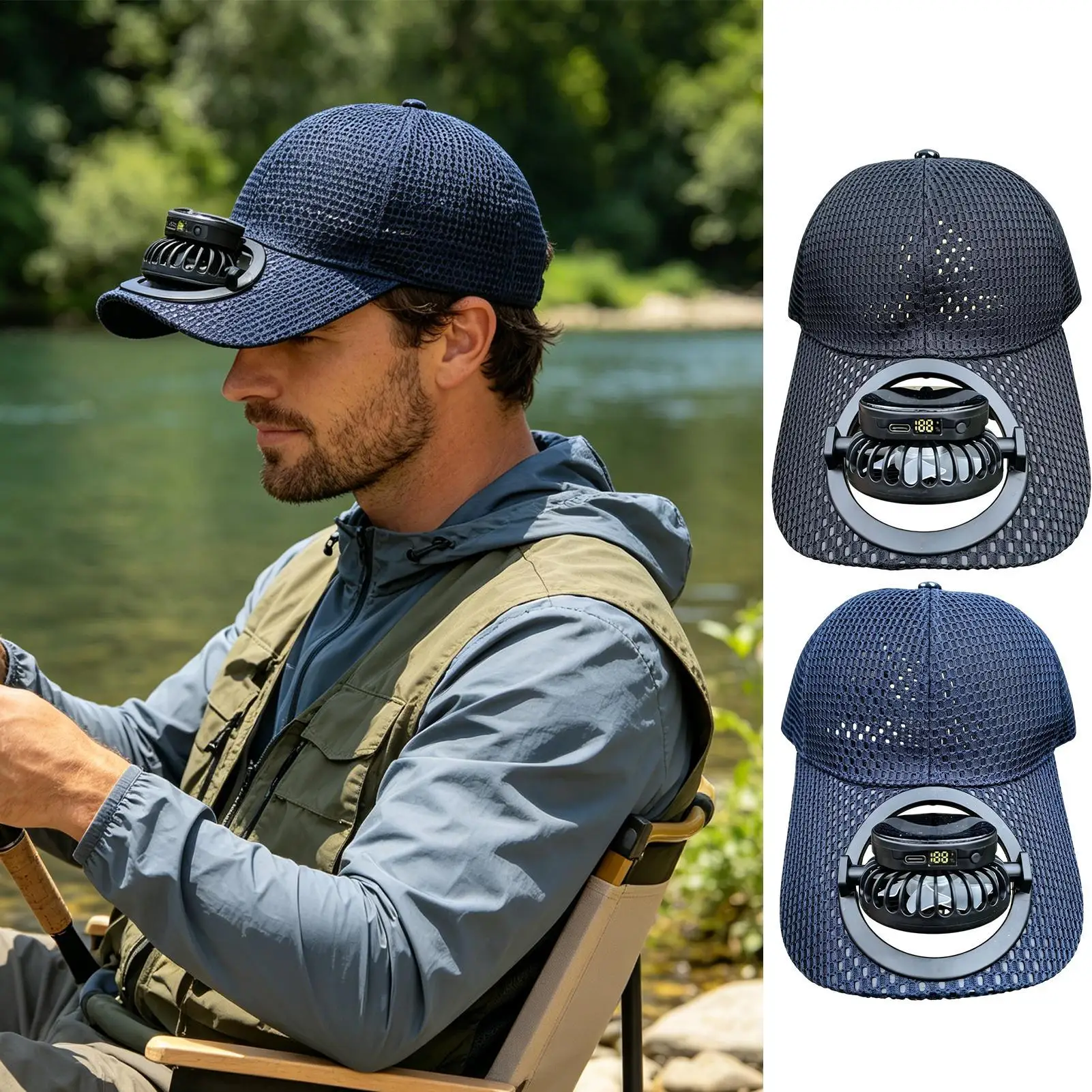 Hat With Fan Men Women USB Charging Cooling UV Protection Cooling Fan Hat Solar Powered For Outdoor Summer Beach Picnic Travel
Hat With Fan Men Women USB Charging Cooling UV Protection Cooling Fan Hat Solar Powered For Outdoor Summer Beach Picnic Travel
