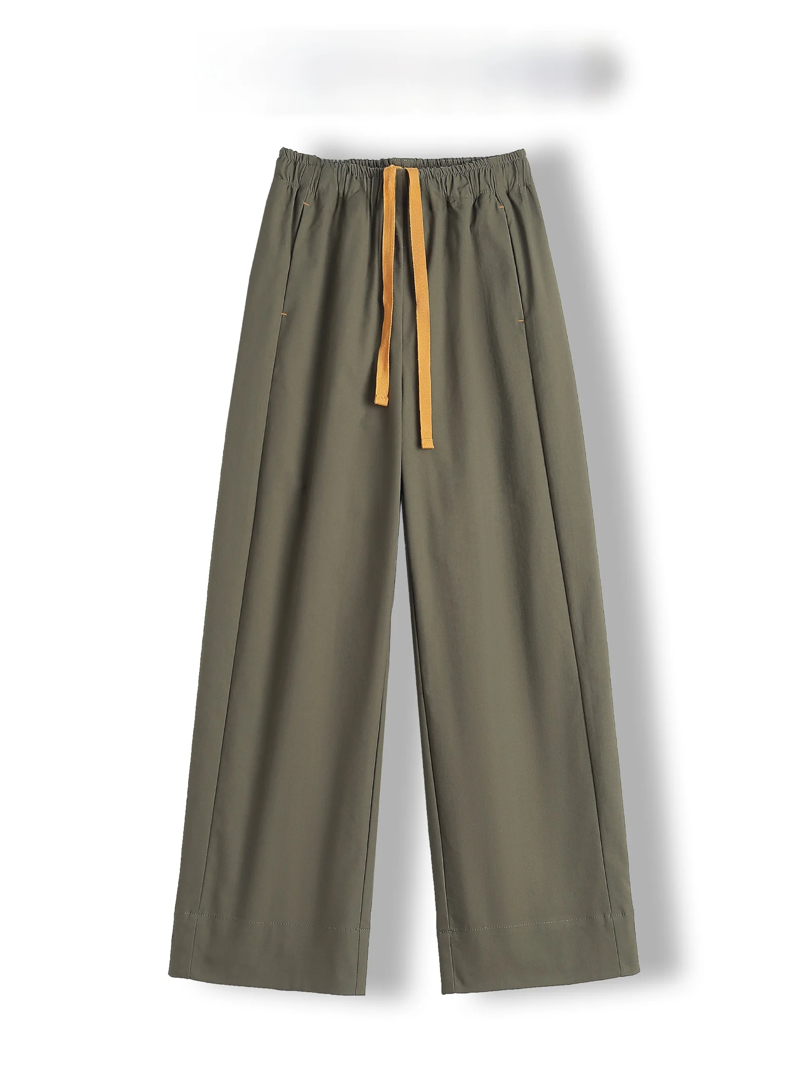 Casual Wide Leg Straight Leg Pants Women's Loose Fit Elastic Waist Rope Buckle Soft Fabric Hidden Side Pocket Leisure Trousers
Casual Wide Leg Straight Leg Pants Women's Loose Fit Elastic Waist Rope Buckle Soft Fabric Hidden Side Pocket Leisure Trousers