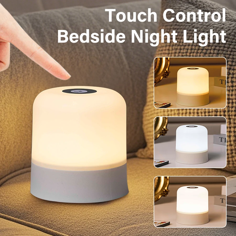 Rechargeable LED Table Lamp, Remote & Touch Dimmable Bedside Light, RGB 16 Color Changing Night Light for Bedroom Decor & Gift
Rechargeable LED Table Lamp, Remote & Touch Dimmable Bedside Light, RGB 16 Color Changing Night Light for Bedroom Decor & Gift