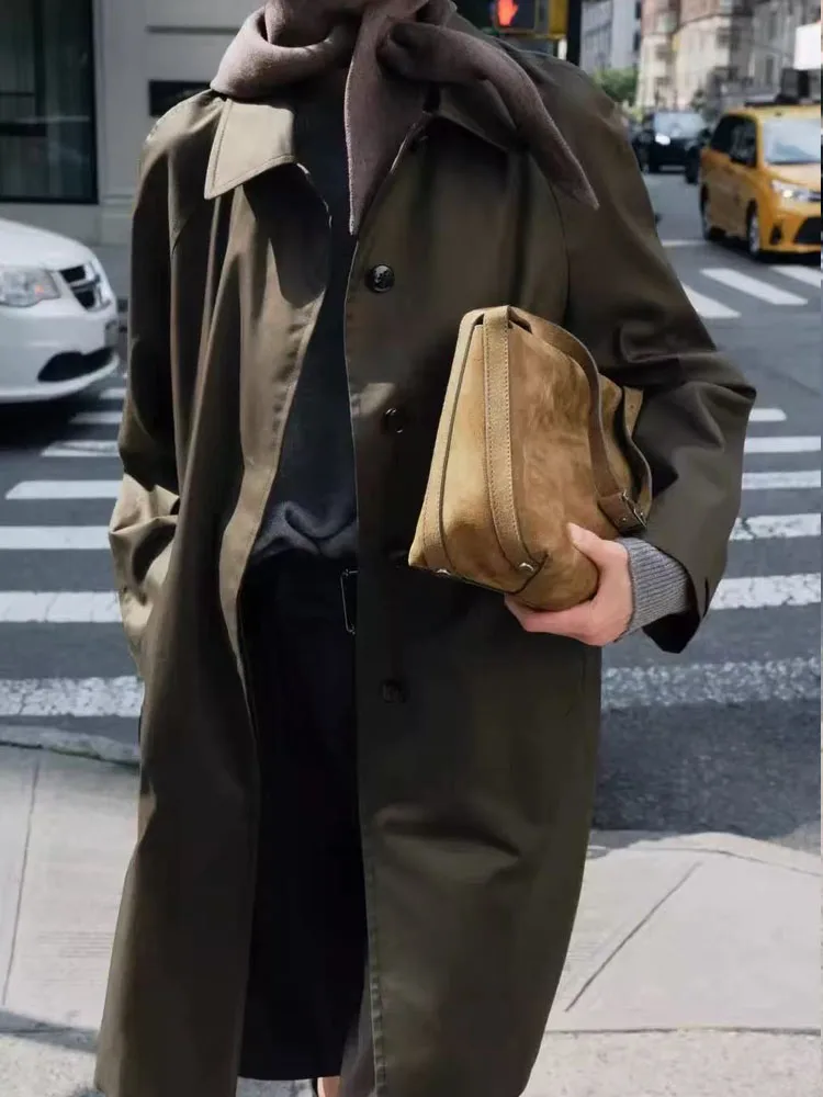 Women's Simple and Versatile Long Sleeved Lapel Mid Length Windbreaker Jacket Coats for Women Trench Coat Woman
Women's Simple and Versatile Long Sleeved Lapel Mid Length Windbreaker Jacket Coats for Women Trench Coat Woman