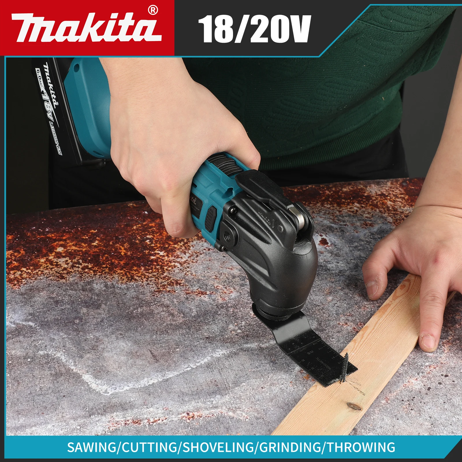 Makita 600W Oscillating Multi Tool 20000OPM 18V Cordless Electric Woodworking Cutting Saw Tool Home Decoration
Makita 600W Oscillating Multi Tool 20000OPM 18V Cordless Electric Woodworking Cutting Saw Tool Home Decoration