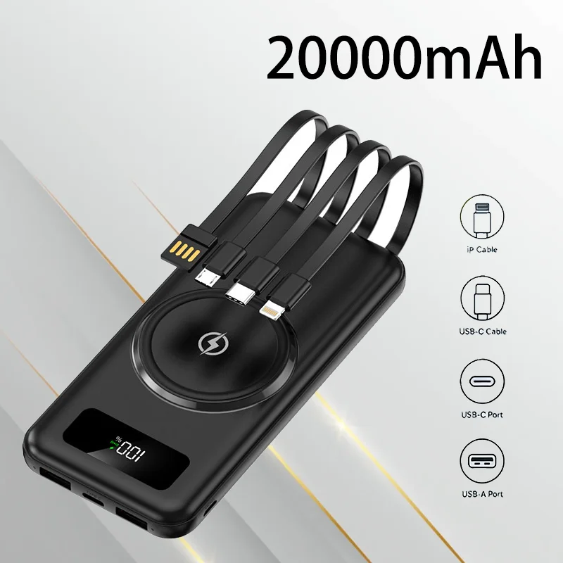 Outdoor Portable Charger 10000mAh 20000mAh Power Bank with Built in Cable Lightweight High Safety for Emergency Daily Use
Outdoor Portable Charger 10000mAh 20000mAh Power Bank with Built in Cable Lightweight High Safety for Emergency Daily Use
