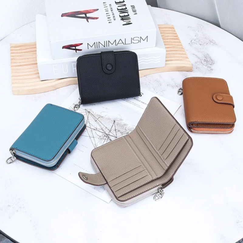 Cowhide Small Wallet Women Soft Leather Bifold Compact Card Holder Short Wallets for Women with Zipper Coin Pocket
Cowhide Small Wallet Women Soft Leather Bifold Compact Card Holder Short Wallets for Women with Zipper Coin Pocket